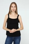 DRR Moda Geniş Askılı Volanlı Bluz - 2