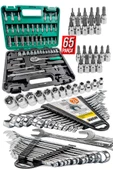 PRO 65 Parça 53 Lokma Takımı Otomatik Cırcırlı 1/4" 12 Parça Kombine Açık Ağız-yıldız Anahtar set thumbnail 1