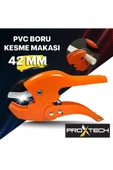 Profesyonel Keskin PVC-PPR Plastik Boru Kesme Makası  42mm - 4