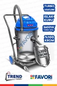 Profesyonel  Yüksek Vakum Gücü 3 Motorlu Islak -Kuru Krom Kazanlı Süpürge 3600W Aksesular Hediyeli - 4