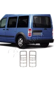 BRSPLAST  Ford Connect Uyumlu 2002-2009 Krom Stop Çerçevesi 2 Parça Paslanmaz Çelik - 2