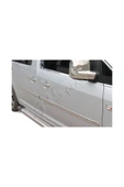 BRSPLAST  Volkswagen Caddy Facelift Uyumlu 2010-2014 Krom Yan Kapı Çıtası 4 Parça Paslanmaz Çelik - 3