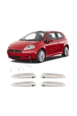 BRSPLAST  Fiat Grande Punto Uyumlu 2005-2018 Krom Kapı Kolu Ve Çerçeve 4 Kapı Paslanmaz Çelik - 3