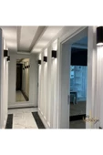 GÜNEŞ AVİZE Full Reyon Siyah Çift Yönlü Aplik Iç Ve Dış Mekan Apliği, Bahçe Duvar Apliği, Salon, Balkon Apliği - 2