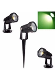 fullreyon Elektrikle Çalışır, 7 Watt YEŞİL IŞIK Kazıklı Bahçe Armatürü, Çim Çiçek, Ağaç Aydınlatma Led Armatür - 5