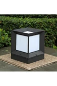 AGS PLASTİK Ags Bahçe Aydınlatma Kare Küp Setüstü Siyah thumbnail 1