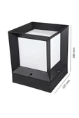 Fasel Full Reyon Dekoratif Kare Küp Set Üstü Bahçe Aydınlatma Armatürü - Set Üstü Dekoratif Aplik - 5