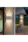 fullreyon 10 Watt, Gün Işığı Led Armatür, Modern Işık Desenli Aplik, Haiti Desen Armatür, İç Dış Mekan Aplik - 1