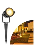 fullreyon Elektrikle Çalışır, 5 Watt AMBER IŞIK Kazıklı Bahçe Armatürü, Çim Çiçek, Ağaç Aydınlatma Led Armatür - 6