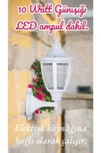 fullreyon 10 Watt Günışığı Ampullü Dekoratif  Bahçe Duvar Aydınlatma Armatürü, Bahçe, Teras, Balkon Apliği - 2