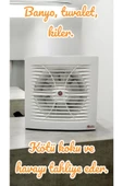 fullreyon 100'lük Ultra Kaliteli, Tak & Unut Banyo Tuvalet, Kiler Aspiratörü, Hava Yeniler Koku Alır Aspiratör - 1
