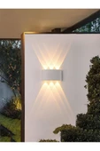 fullreyon 10 Watt, AMBER IŞIK Led Armatür, Modern Işık Desenli Aplik, Haiti Desen Armatür, İç Dış Mekan Aplik - 1