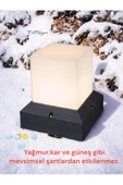 fullreyon 10 Watt Beyaz Işık E27 Duylu Bahçe Duvar Apliği, Modern Dış Mekan, Teras, Kamelya, Bungalov Armatürü - 2