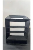 Luzza Izgaralı Kare Küp Bahçe Aydınlatma Armatürü - Set Üstü Dekoratif Aplik Bahçe Duvar Armatürü - 1