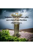 fullreyon Antik Eskitme, 41 Cm Mantar Aplik, E27 Duylu Bahçe, Duvar, Çim, Yürüyüş Yolu, Teras, Kamelya Armatür - 2