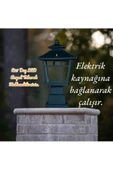 fullreyon Kardelen Dekoratif Bahçe Duvar Aydınlatma Armatürü, Set Üstü Aplik, Elektrik Kaynağına Bağlı Çalışır - 1