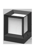 Horoz Marka Kare Küp Modern Bahçe Aydınlatma Armatürü, Set Üstü Dekoratif Modern Aplik, Armatür - 1