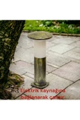 fullreyon 10 Watt Beyaz Işık, Antik Eskitme 41 Cm, E27 Duylu Mantar Aplik, Bahçe, Çim, Teras, Duvar Armatürü - 1