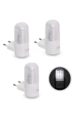 fullreyon 5 Adet 1 Watt Beyaz Işık, Çok Kaliteli, Fişli, Aç - Kapa Düğmeli Gece Lambası, 8 Cm Gece Lambası - 7