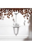 FULREYON Plastik Kasa Modern Tasarım İç ve Dış Mekan, Bahçe, Balkon, Teras Avizesi, Elektrikle Çalışır Sarkıt - 3