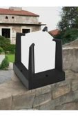 fullreyon E27 Duylu Yeni Tasarım Dekoratif Set Üstü Bahçe Aydınlatma Armatürü, Modern Şık Bahçe Duvar Apliği - 7