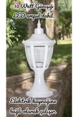 fullreyon 10 Watt Günışığı Ampullü Dekoratif Set Üstü Bahçe Aydınlatma Armatürü, Bahçe Duvar Aydınlatma Apliği - 2