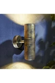 fullreyon 14 Watt Günışığı Antik Yaldız Eskitme Gu10 Duy Çift Yönlü Bahçe Duvar Apliği İç ve Dış Mekan Armatür - 3