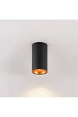 fullreyon 10 x 6 Cm Metal Kasa 7 Watt GÜNIŞIĞI Gu10 Duy Sıva Üstü Tavan Armatür Metal Tavan Aplik siyah - 1
