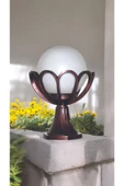 fullreyon Beyaz Işık 10 W. Led Ampul Dahil Bakır Eskitme Bahçe Duvar Aydınlatma Armatürü, Dekoratif Aplik - 2