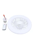 fullreyon 3 Işık Modlu,  Dinlenebilir, 3 Fan Hızlı, Kumandalı, Pervaneli, 42 Watt Çok Kaliteli LED Fan Ampul, - 3