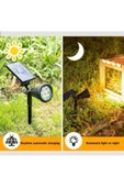 fullreyon Güneş Enerjili, 7 Watt Yeşil Işık Kazıklı Çim, Çiçek, Ağaç Aydınlatma Armatürü, Solar Bahçe Armatürü - 5