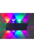 fullreyon 8 Watt Modern Led Aplik Iç Ve Dış Mekan Aplik, Dekoratif Işık Süzmeli 4 Işık Renkli Modern Armatür - 2