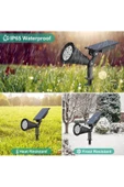 fullreyon 7 Watt AMBER IŞIK Kaliteli Solar Armatür, Güneş Enerjili Çim, Çiçek, Ağaç, Bahçe Aydınlatma Armatürü - 7