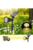 fullreyon 7 Watt AMBER IŞIK Kaliteli Solar Armatür, Güneş Enerjili Çim, Çiçek, Ağaç, Bahçe Aydınlatma Armatürü - 2