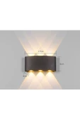 fullreyon Alüminyum Kasa, 6 Watt Günışığı Ledli İç ve Dış Mekan Işık Desenli Aplik, Bahçe, Balkon, Salon Aplik - 2