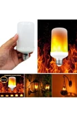 fullreyon 4'lü Paket 3 Işık Modlu, Alev Efektli 5 Watt, E27 Duy Led Ampul, Alev Efektli Çok Kaliteli Led Ampul - 5