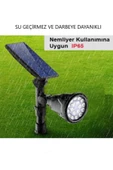 luxshome Güneş Enerjili Kazıklı Solar Armatür, Çiçek, Çim, Ağaç Aydınlatma Armatürü Yeşil Işık thumbnail 2