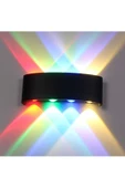 fullreyon 8 Watt Modern Led Aplik Iç Ve Dış Mekan Aplik, Dekoratif Işık Süzmeli 4 Işık Renkli Modern Armatür - 6