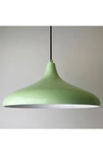 fullreyon Modern Metal Sarkıt, Salon, Hol, Mutfak Avizesi, Fıstık Yeşili Metal Avize 36 Cm Çapında Metal Avize - 5