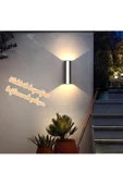 fullreyon 12 Watt Günışığı Ledli Modern Tasarım İç ve Dış Mekan Aplik, Bahçe Aydınlatma Armatürü, Duvar Aplik - 1