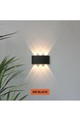 fullreyon Alüminyum Kasa, 6 Watt Günışığı Ledli İç ve Dış Mekan Işık Desenli Aplik, Bahçe, Balkon, Salon Aplik - 6