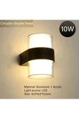fullreyon Elektrikle Çalışır, 10 Watt Günışığı Ledli ALÜMİNYUM Kasa Dış ve İç Mekan Led Apliki Modern Aplik - 5