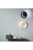 fullreyon 2 Adet Elektrikle Çalışır, BEYAZ ve SİYAH Alüminyum Kasa, Modern Aplik, 6 Watt Günışı Led Armatür - 5