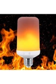 fullreyon 2 Adet 3 Işık Modlu, Alev Efektli, 5 Watt, E27 Duy Led Ampul, Alev Efektli Çok Kaliteli Led Ampul - 4