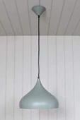 fullreyon Modern Metal Sarkıt, Salon, Hol, Mutfak Avizesi, Gri Renk Metal Avize, 36 Cm Çapında Metal Avize - 2