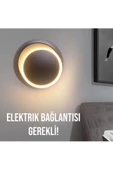 fullreyon Siyah Alüminyum Kasa, Elektrikle Çalışır, 6 Watt, Günışığı,  Yatakbaşı Aplik Modern Gece Lambası thumbnail 1