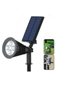 fullreyon 7 Watt AMBER IŞIK Kaliteli Solar Armatür, Güneş Enerjili Çim, Çiçek, Ağaç, Bahçe Aydınlatma Armatürü - 6