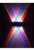 fullreyon 8 Watt Modern Led Aplik Iç Ve Dış Mekan Aplik, Dekoratif Işık Süzmeli 4 Işık Renkli Modern Armatür - 4