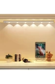 fullreyon Sensörlü, Şarjlı, 120 Cm, 3 Işık Renkli, Alüminyum Kasa, Işık Desenli, Çok Amaçlı Modern Led Aplik - 1