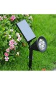 fullreyon 4 Adet, 7 Watt AMBER IŞIK Kaliteli Solar Armatür, Güneş Enerjili Çim, Çiçek, Ağaç, Bahçe Armatürü - 2